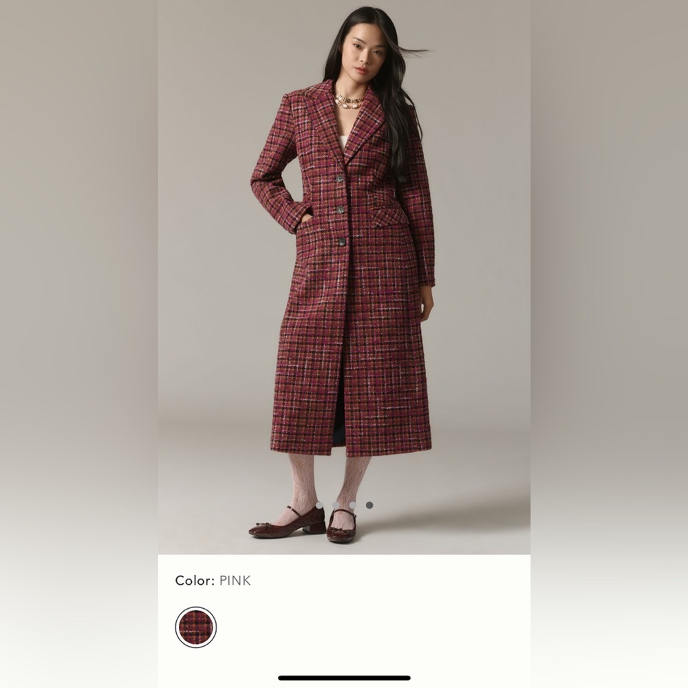 NWOT Avec Les Filles Boucle Long Coat - size Small
